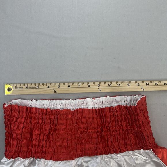 Thai Boxing Shorts Satin White & Blue Adult Size XL - Picture 7 of 8